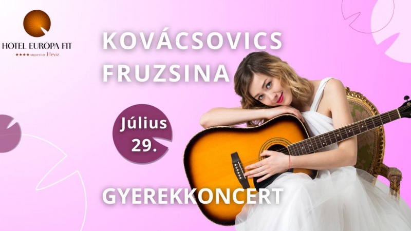 Kovácsovics Fruzsina gyerekkoncert az Európafitben