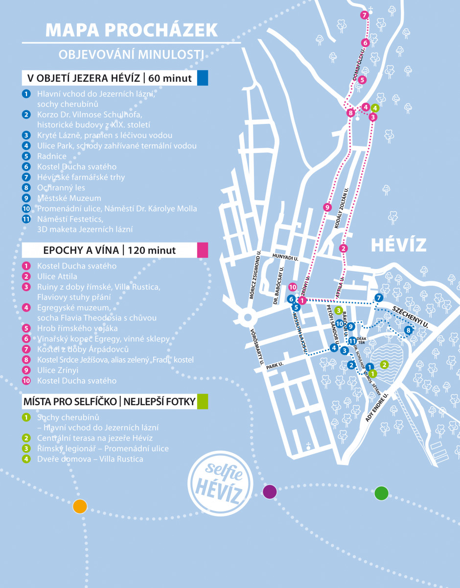 hevíz mapa MAPA PROCHÁZEK | Hévíz.hu